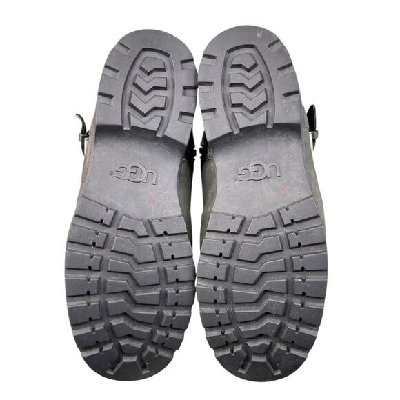 UGG Women’s Grandle Green Leather Shearling Lined Winter Boot Size US 8 - Picture 9 of 11